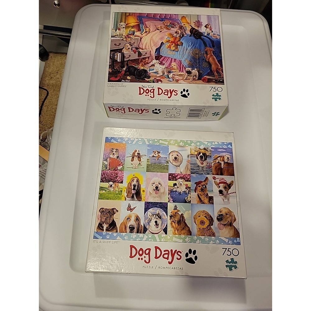 Buffalo‎ Games 750 Piece Puzzle Dog Days  Set -2
